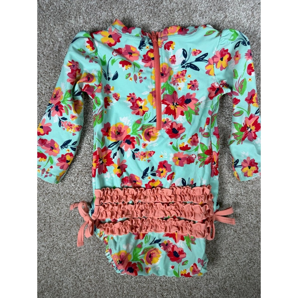 RuffleButts 12-18 Floral Bathing Suit